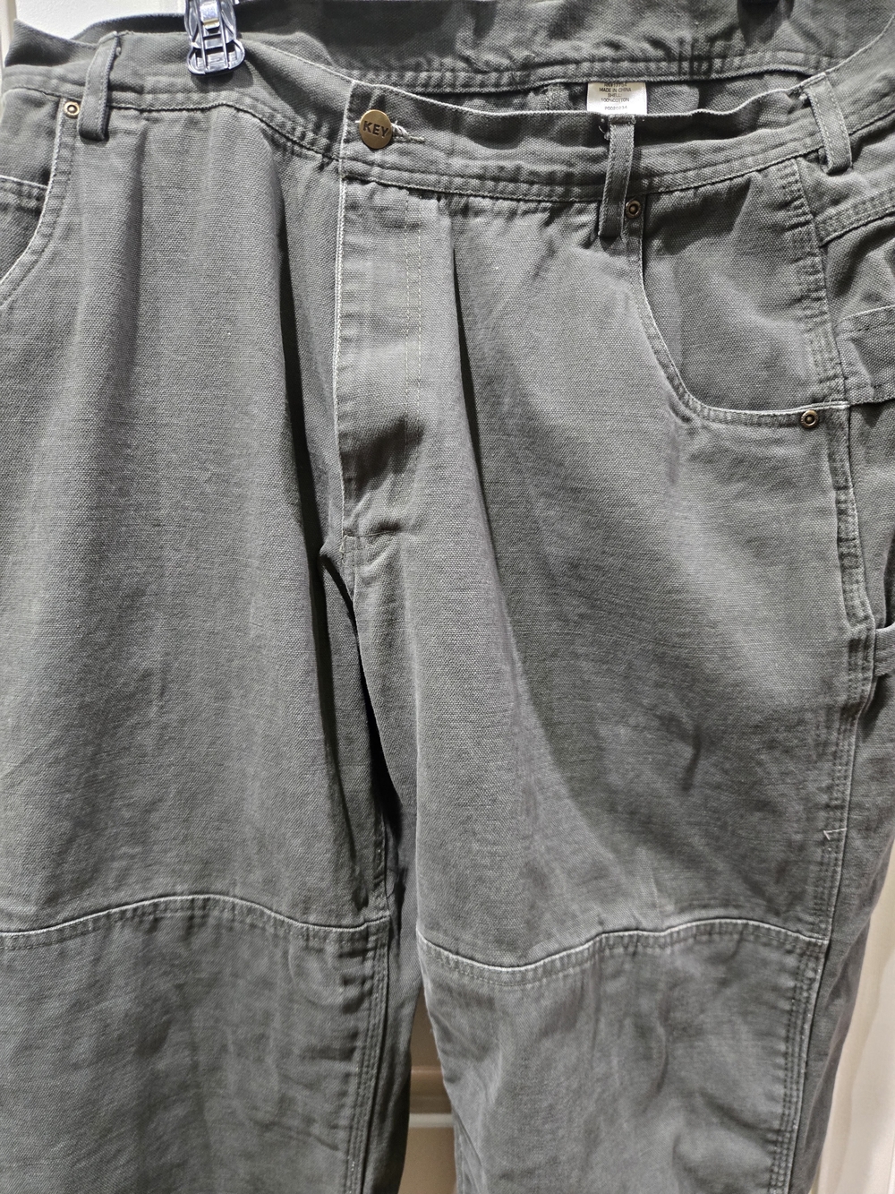 Men's Key Gray Utility Work Pants - Picture 2 of 6